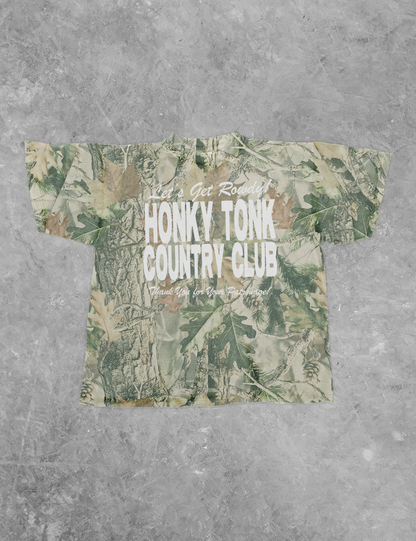 Underground Original Design: Honky Tonk Country Club, 90's Country Boxy Cotton TShirt