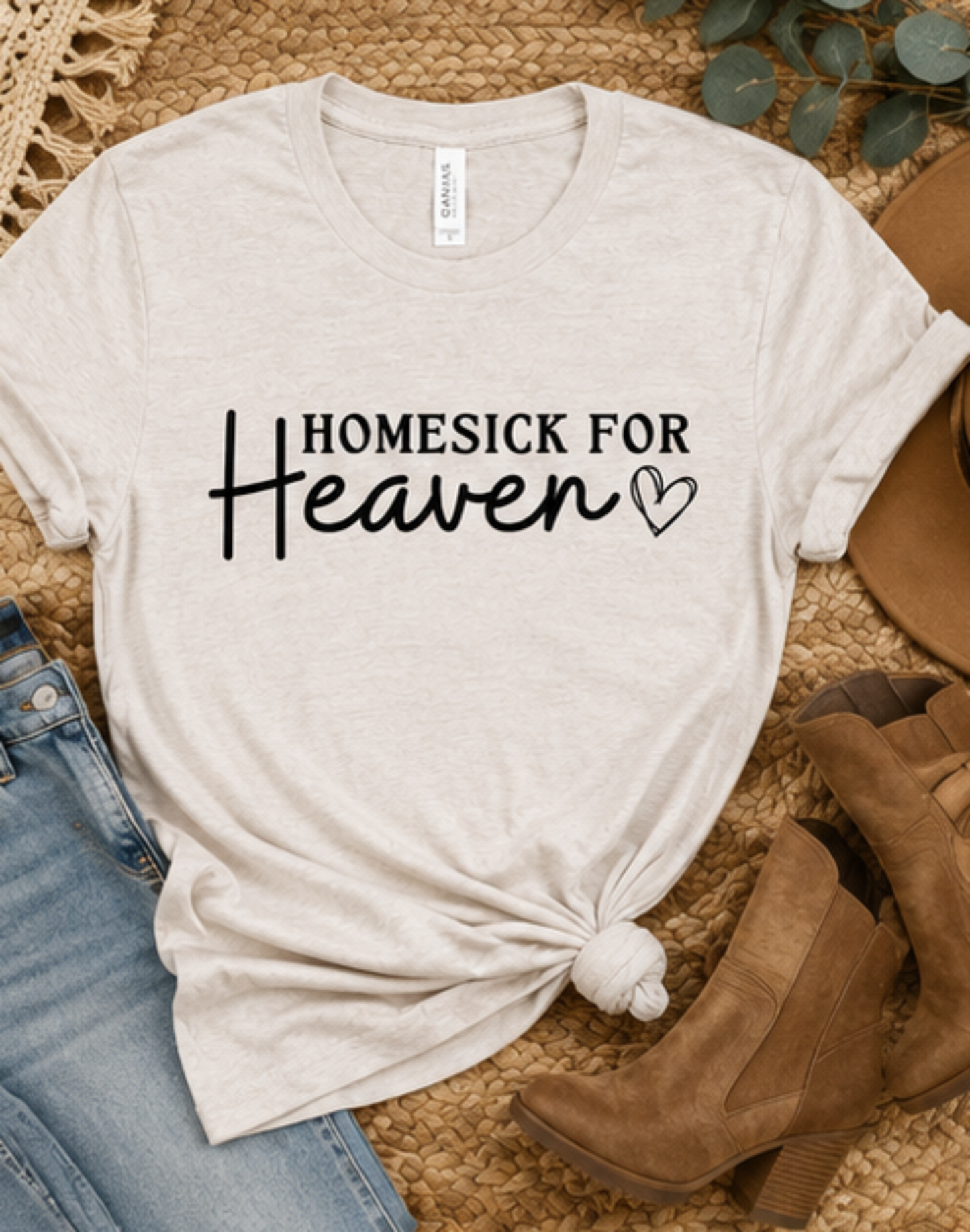 Homesick for Heaven Bella Canvas Graphic Tee