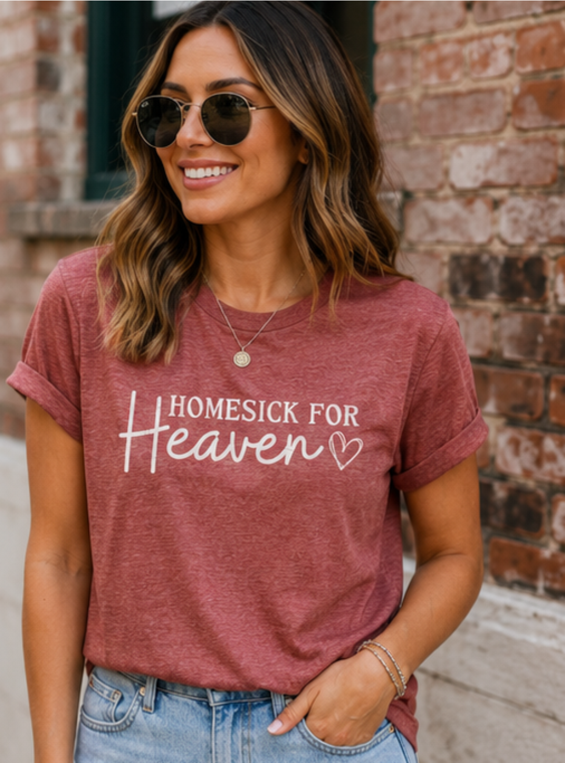 Homesick for Heaven Bella Canvas Graphic Tee