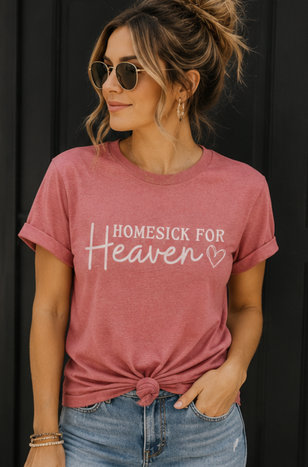 Homesick for Heaven Bella Canvas Graphic Tee