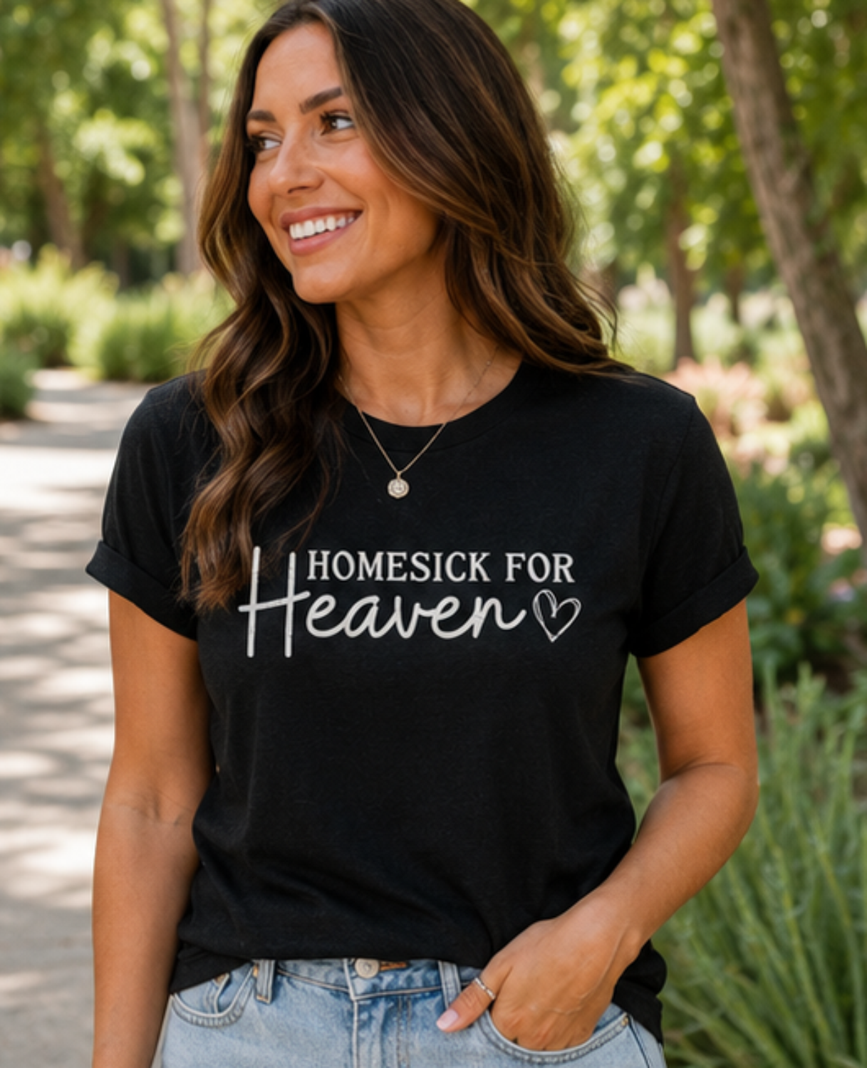 Homesick for Heaven Bella Canvas Graphic Tee