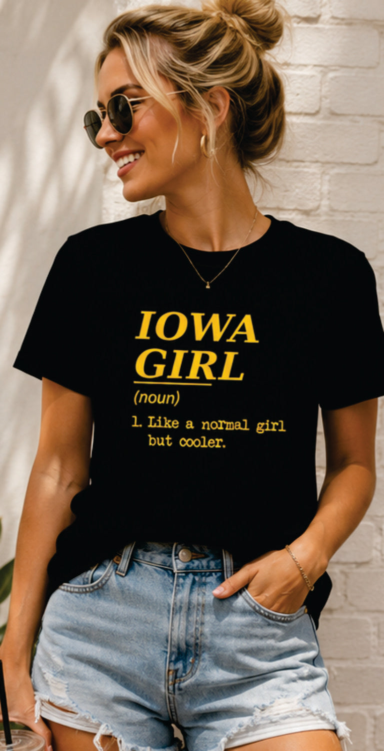 Iowa Girl Definition Graphic Tee, Tshirt, Top