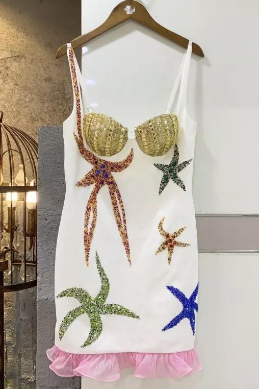 Jessica Bara Augustine Starfish Sequin Mini Dress