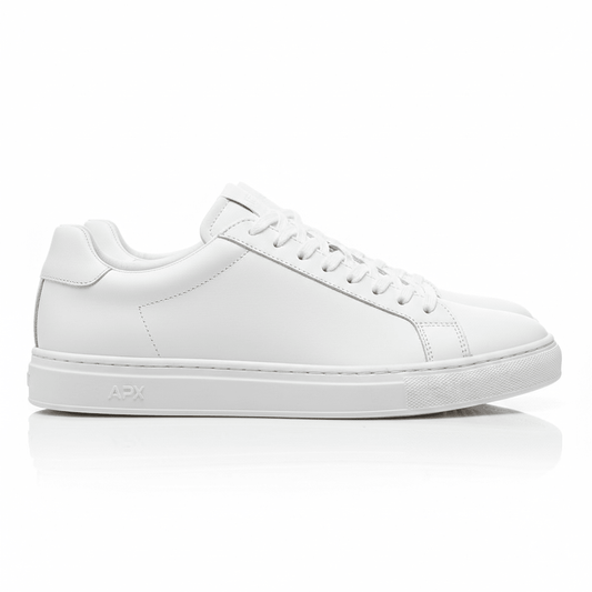 Classic Low Top White Leather Sneaker