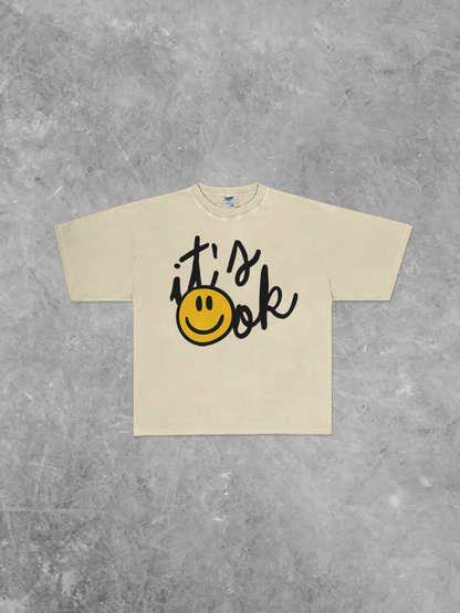Underground Original Design: It's Ok, Smile Boxy Oversized Band T-Shirt