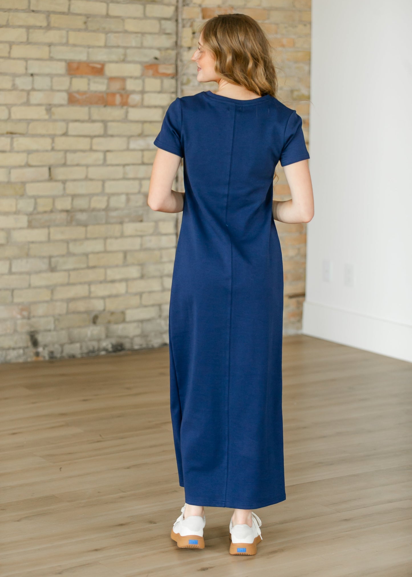 Jane Navy T-shirt Maxi Dress