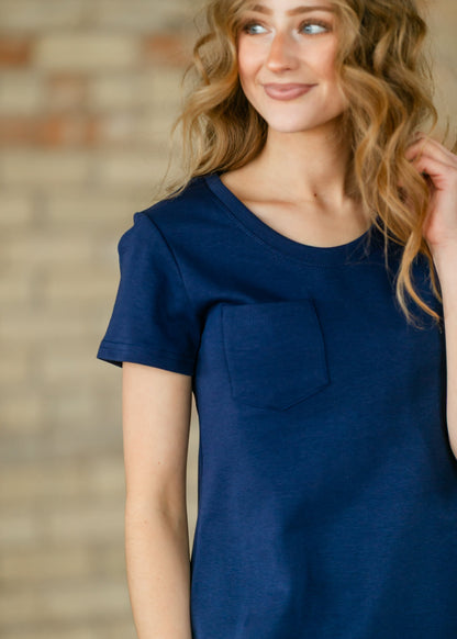 Jane Navy T-shirt Maxi Dress