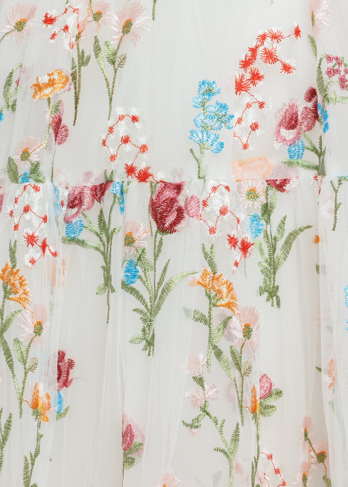 Margaret Floral Midi Dress White