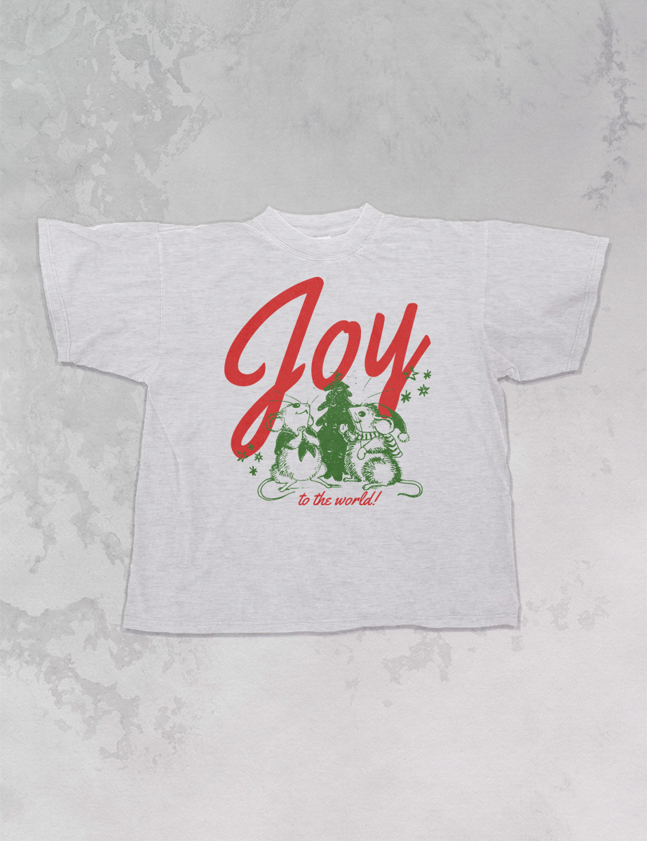 Underground Original Design: Joy to the World Boxy Cotton TShirt