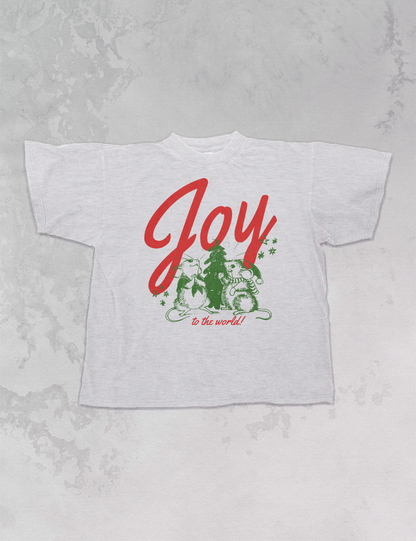 Underground Original Design: Joy to the World Boxy Cotton TShirt