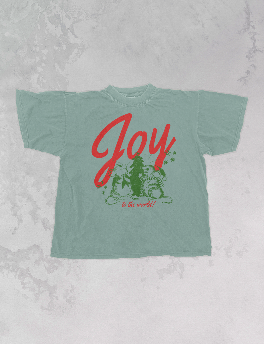 Underground Original Design: Joy to the World Boxy Cotton TShirt