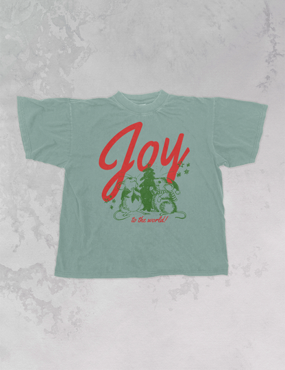Underground Original Design: Joy to the World Boxy Cotton TShirt