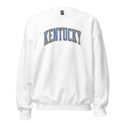 Kentucky Arch Sweatshirt | Denim Texture Design | Unisex Fit