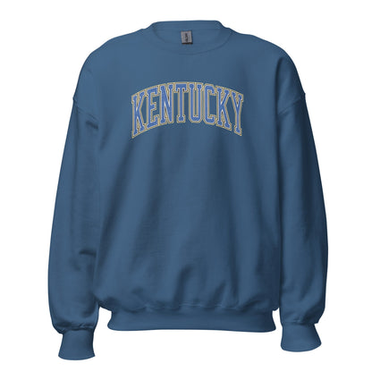 Kentucky Arch Sweatshirt | Denim Texture Design | Unisex Fit