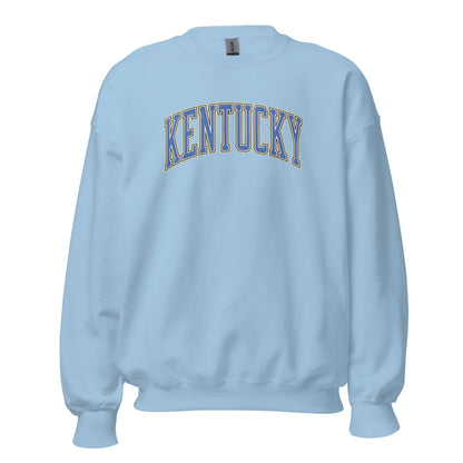 Kentucky Arch Sweatshirt | Denim Texture Design | Unisex Fit