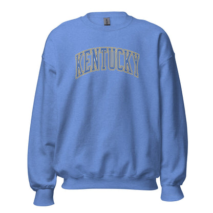 Kentucky Arch Sweatshirt | Denim Texture Design | Unisex Fit