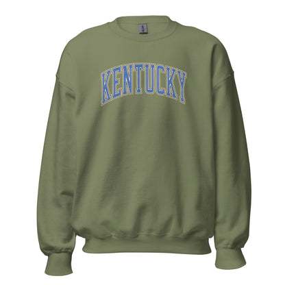 Kentucky Arch Sweatshirt | Denim Texture Design | Unisex Fit