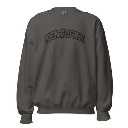 Kentucky Arched Sweatshirt | Thick Outline Block Letter Design | Basic