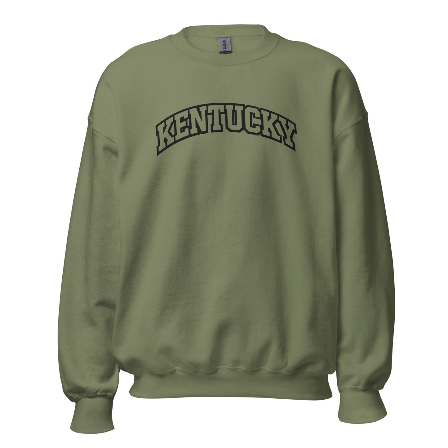 Kentucky Arched Sweatshirt | Thick Outline Block Letter Design | Basic