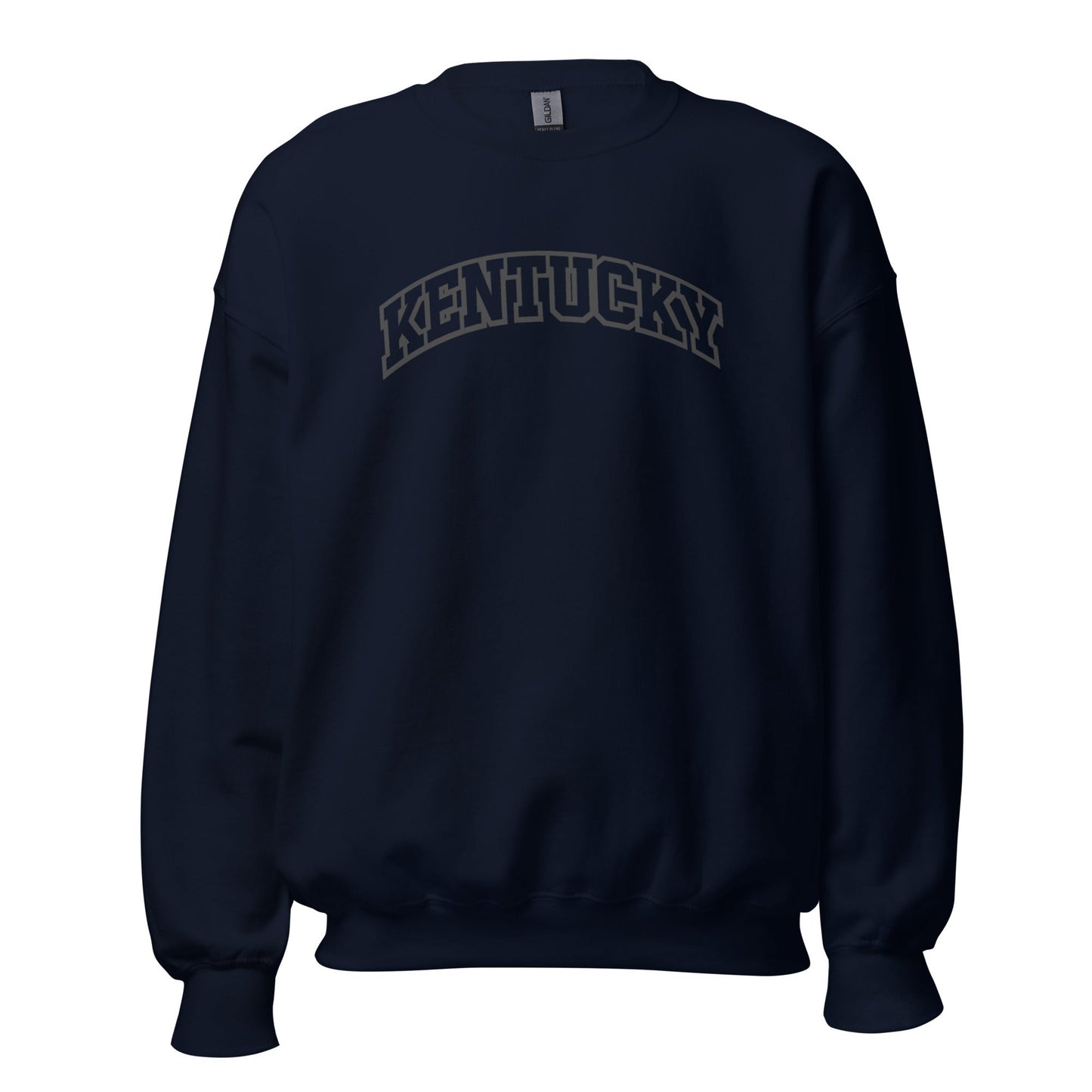 Kentucky Arched Sweatshirt | Thick Outline Block Letter Design | Basic