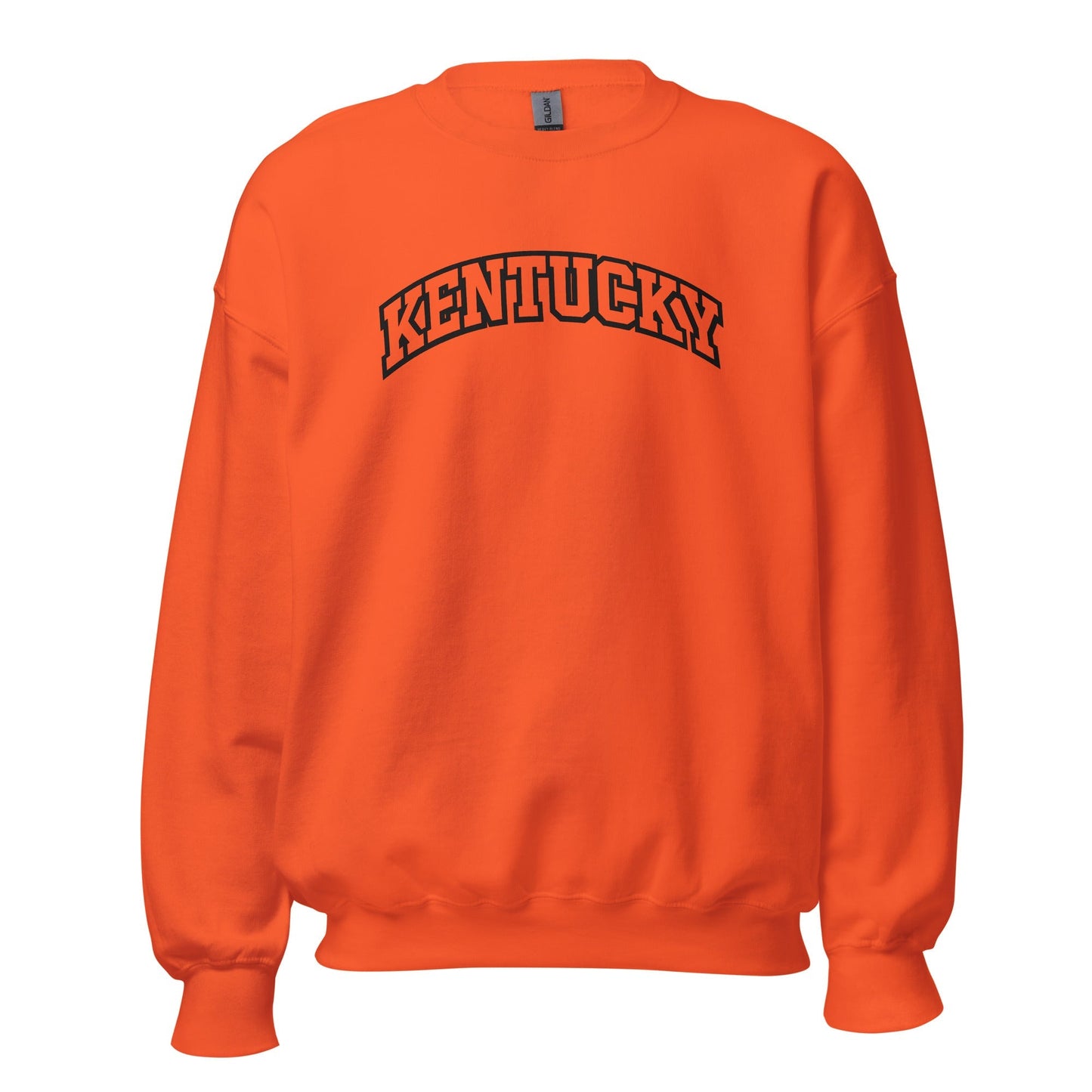 Kentucky Arched Sweatshirt | Thick Outline Block Letter Design | Basic