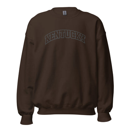 Kentucky Arched Sweatshirt | Thick Outline Block Letter Design | Basic