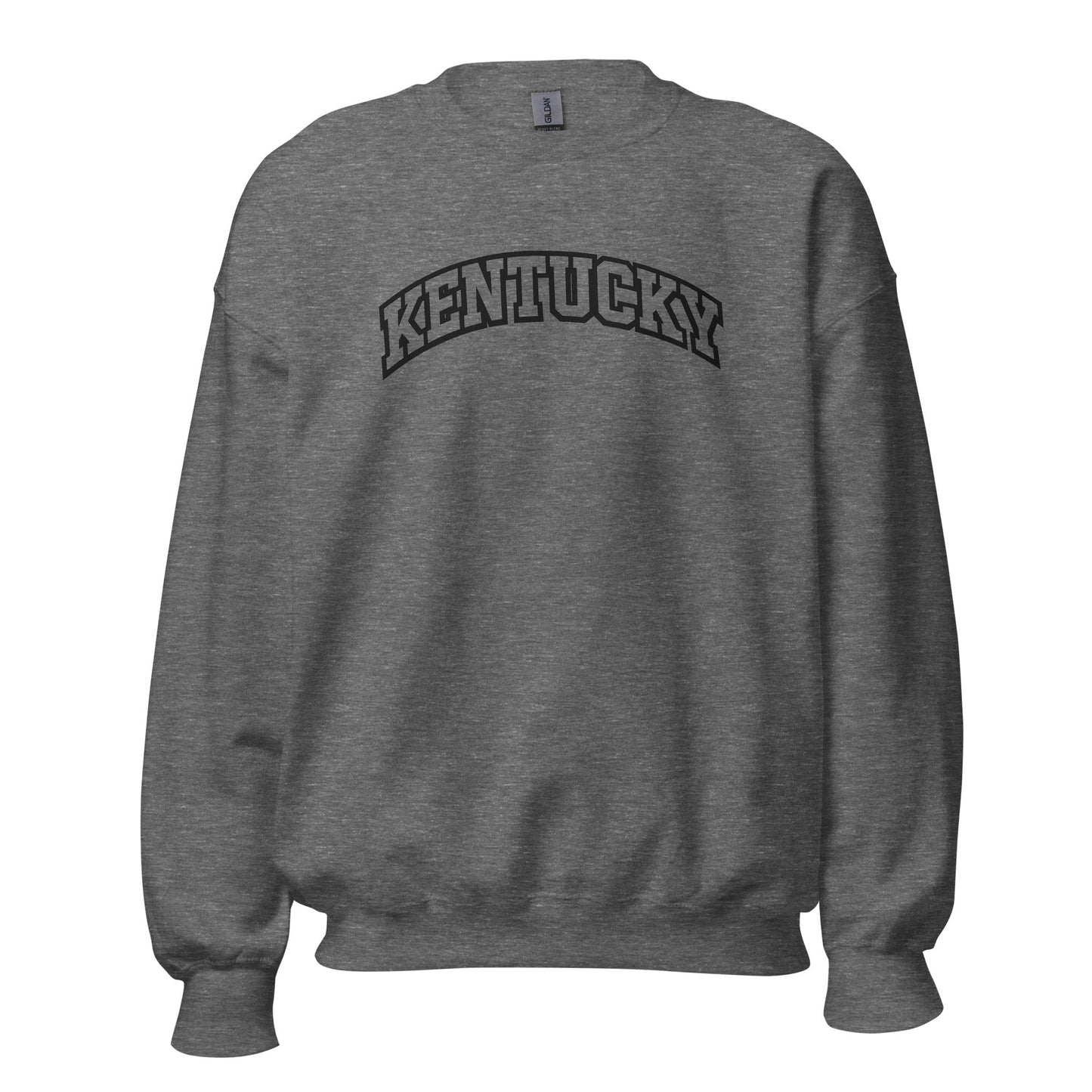 Kentucky Arched Sweatshirt | Thick Outline Block Letter Design | Basic