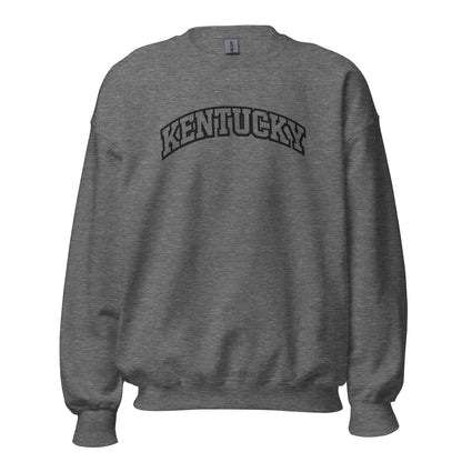 Kentucky Arched Sweatshirt | Thick Outline Block Letter Design | Basic