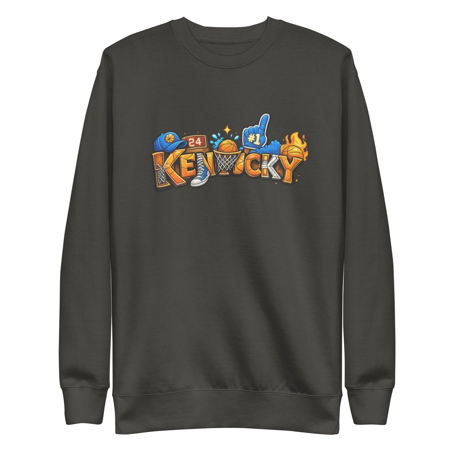 Kentucky Basketball Sweatshirt | Word Art Design | Premium Fleece