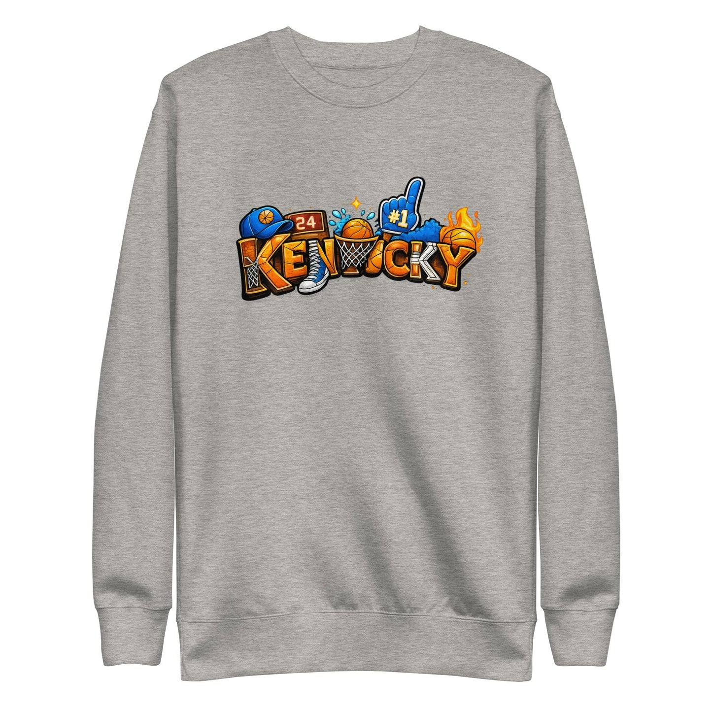 Kentucky Basketball Sweatshirt | Word Art Design | Premium Fleece