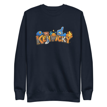 Kentucky Basketball Sweatshirt | Word Art Design | Premium Fleece