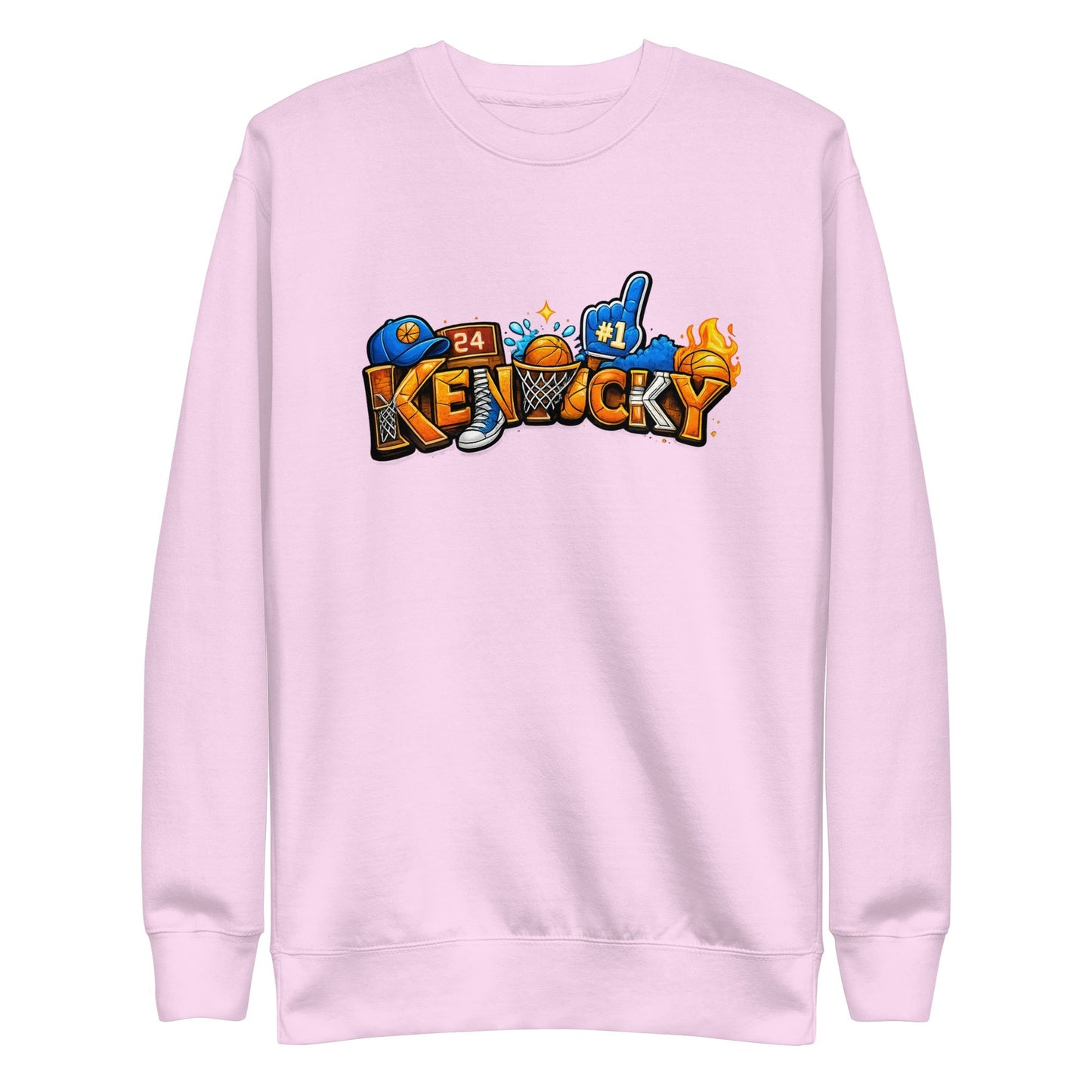 Kentucky Basketball Sweatshirt | Word Art Design | Premium Fleece