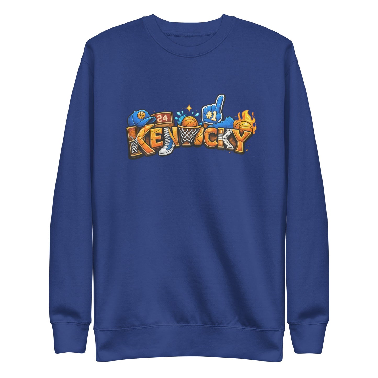 Kentucky Basketball Sweatshirt | Word Art Design | Premium Fleece