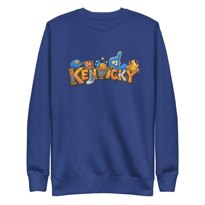 Kentucky Basketball Sweatshirt | Word Art Design | Premium Fleece