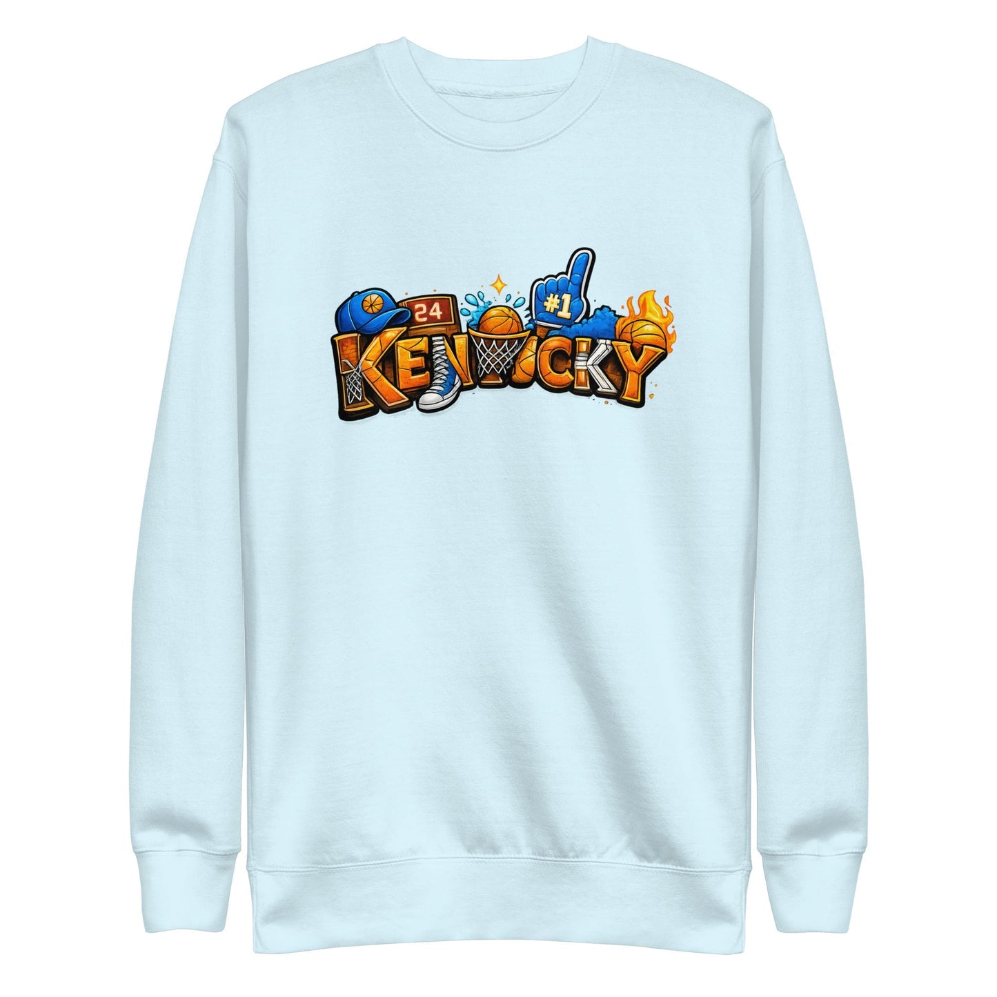 Kentucky Basketball Sweatshirt | Word Art Design | Premium Fleece