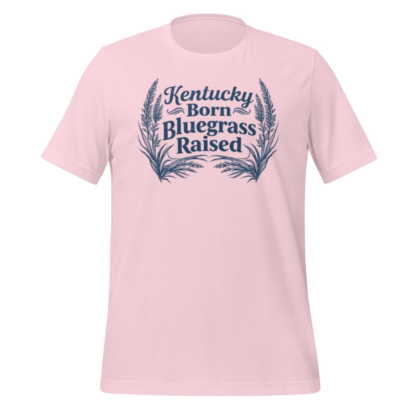 Kentucky Born, Bluegrass Raised T-Shirt | Hand-Drawn Grass Design | Classic Cotton
