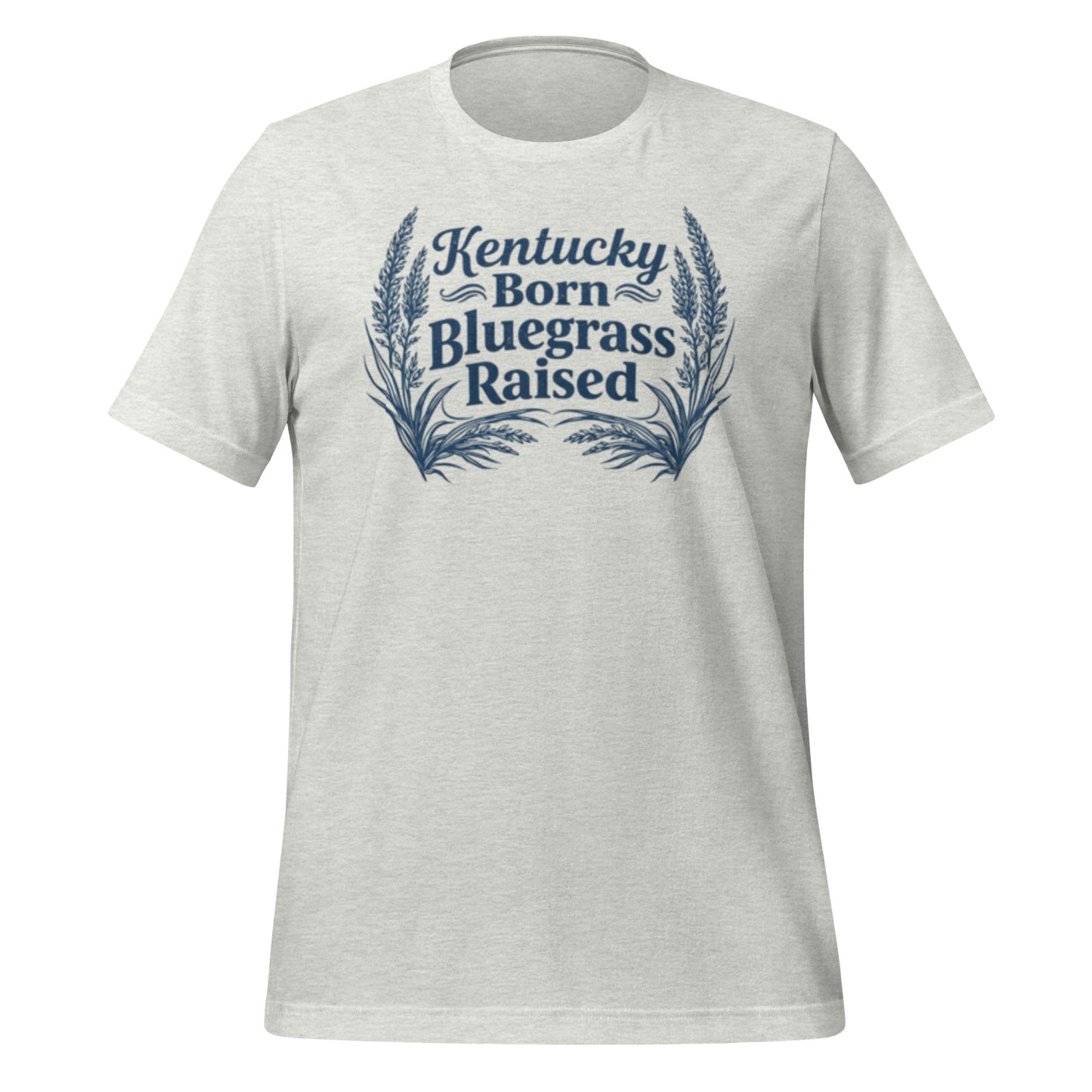Kentucky Born, Bluegrass Raised T-Shirt | Hand-Drawn Grass Design | Classic Cotton