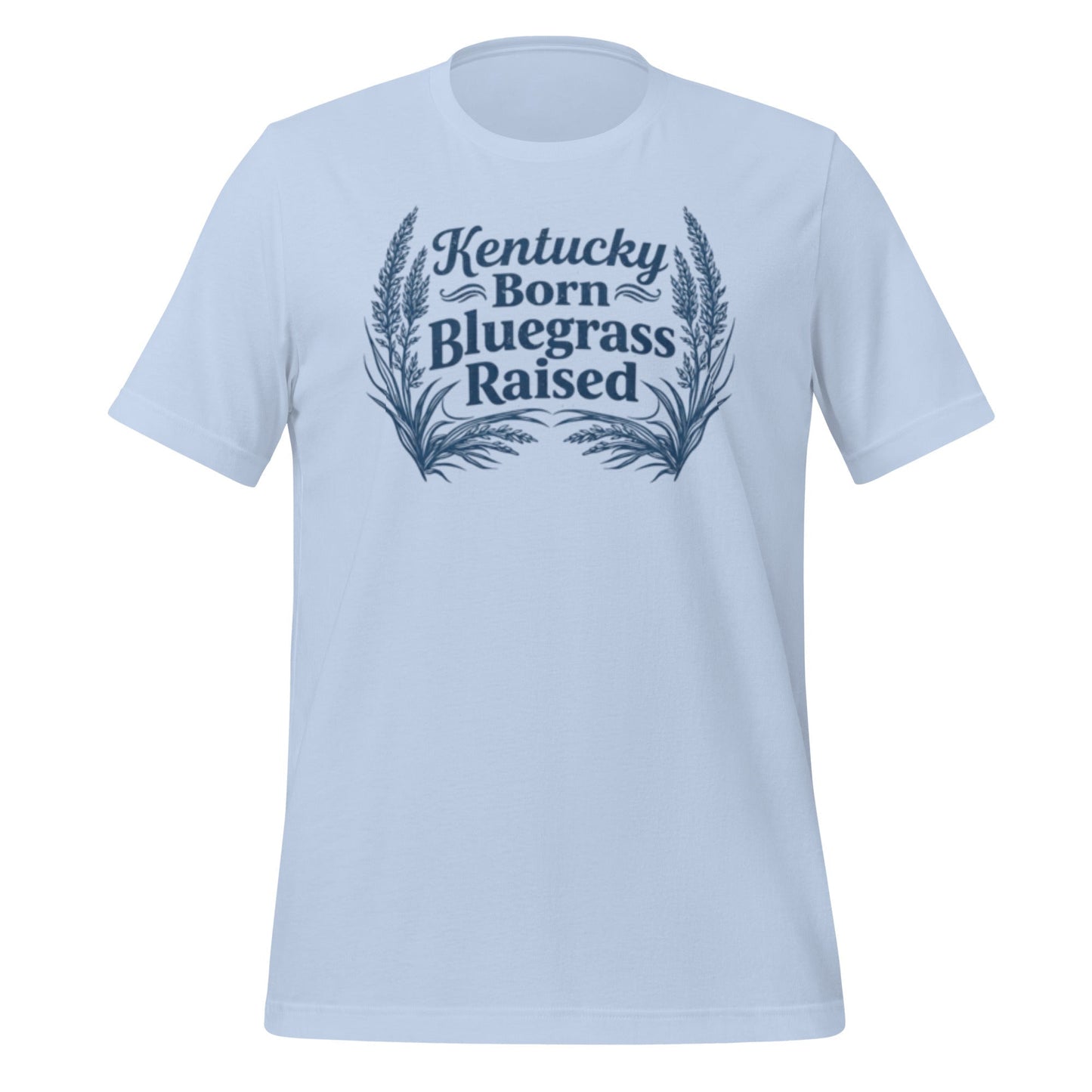 Kentucky Born, Bluegrass Raised T-Shirt | Hand-Drawn Grass Design | Classic Cotton