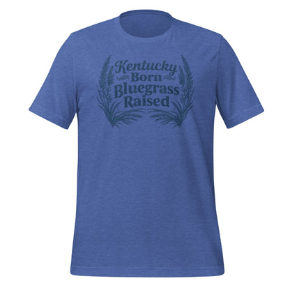 Kentucky Born, Bluegrass Raised T-Shirt | Hand-Drawn Grass Design | Classic Cotton