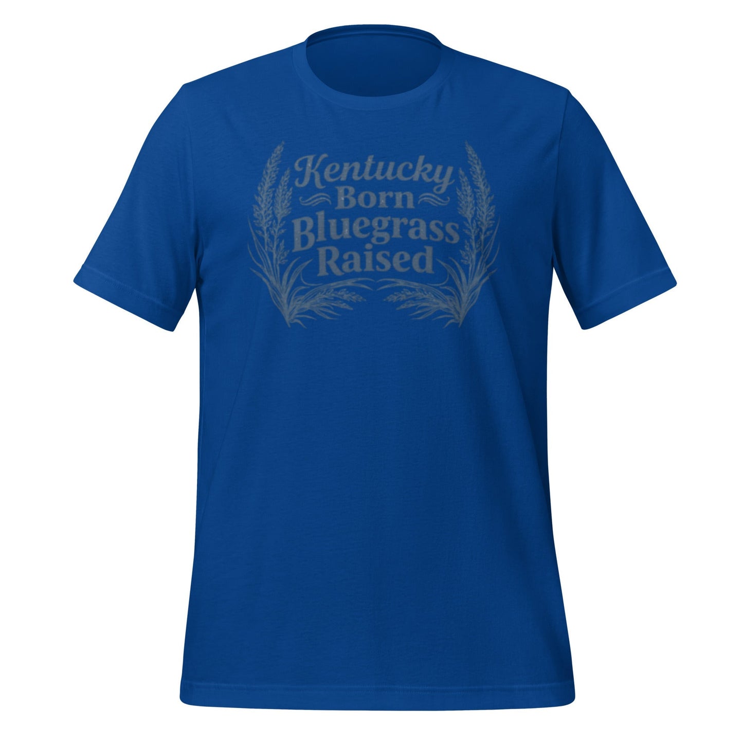 Kentucky Born, Bluegrass Raised T-Shirt | Hand-Drawn Grass Design | Classic Cotton