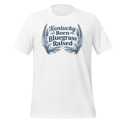 Kentucky Born, Bluegrass Raised T-Shirt | Hand-Drawn Grass Design | Classic Cotton