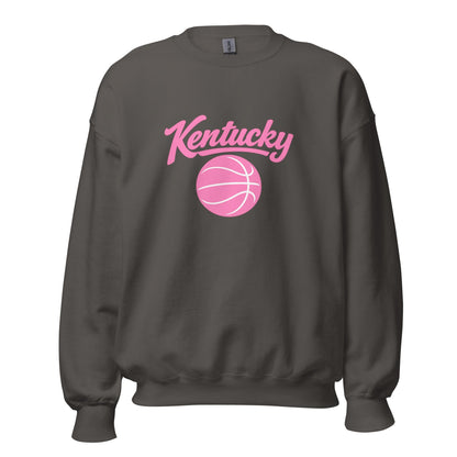 Kentucky Script Basketball Sweatshirt | Pink Design | Classic Fleece