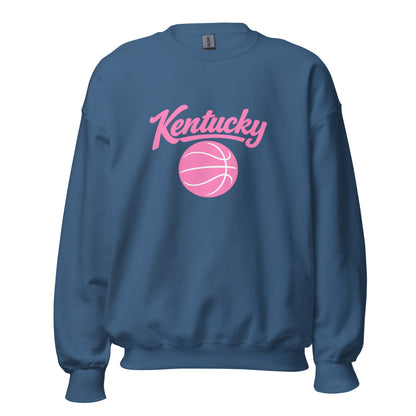Kentucky Script Basketball Sweatshirt | Pink Design | Classic Fleece