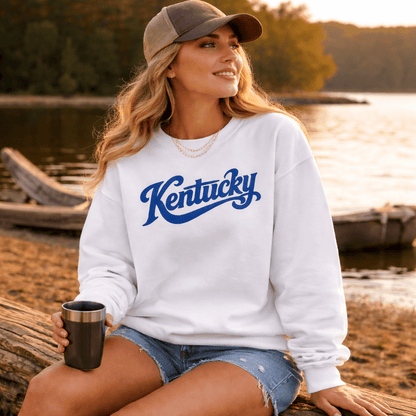 Kentucky Script Embroidered Sweatshirt | Bluegrass Heritage Crewneck