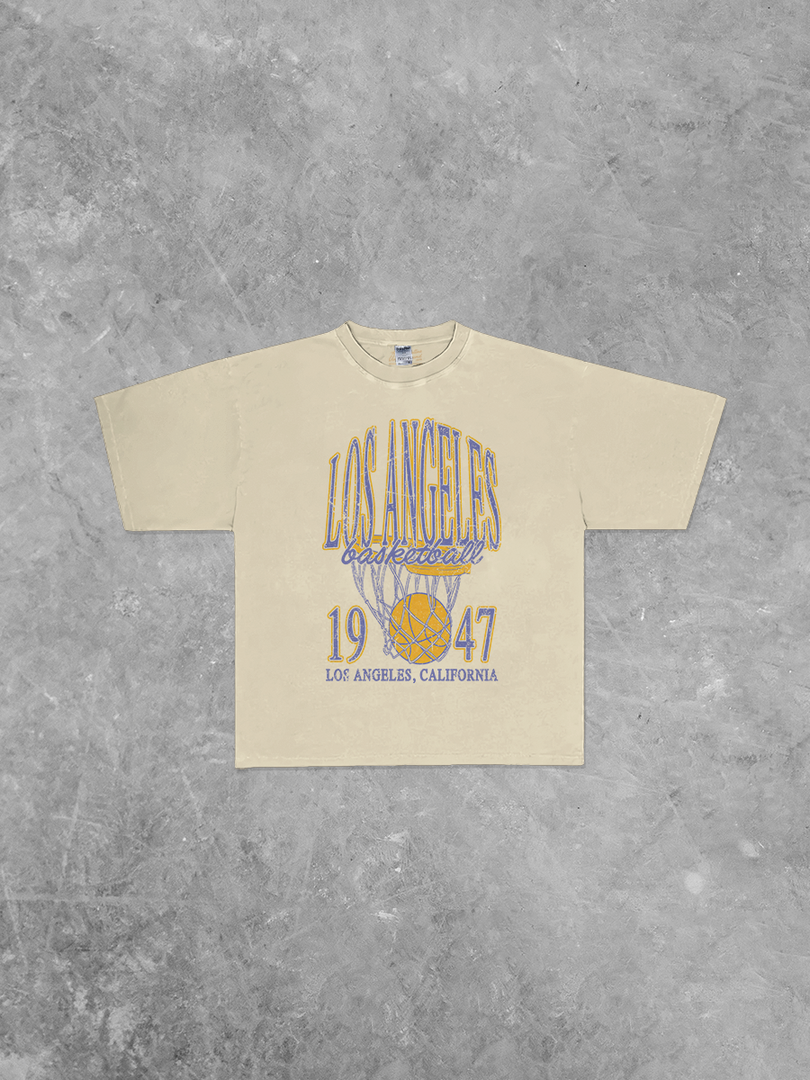 Underground Original Design: Los Angeles Basketball, 90's Boxy Oversized TShirt