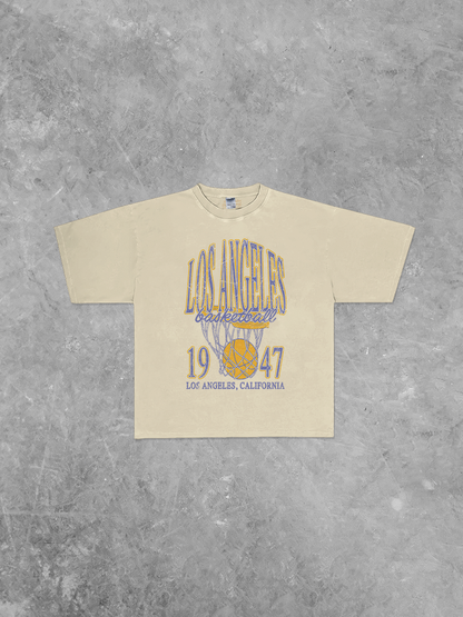 Underground Original Design: Los Angeles Basketball, 90's Boxy Oversized TShirt