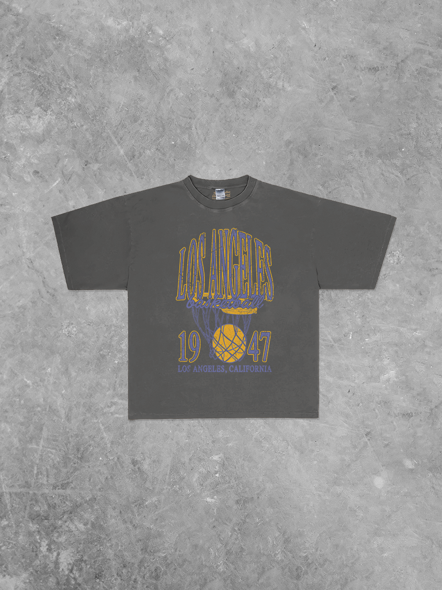 Underground Original Design: Los Angeles Basketball, 90's Boxy Oversized TShirt