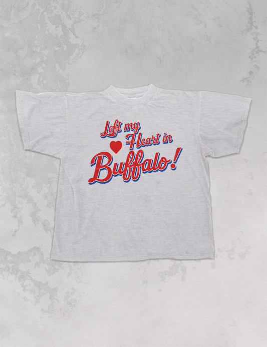 Underground Original Design: Left My Heart in Buffalo Boxy Cotton TShirt