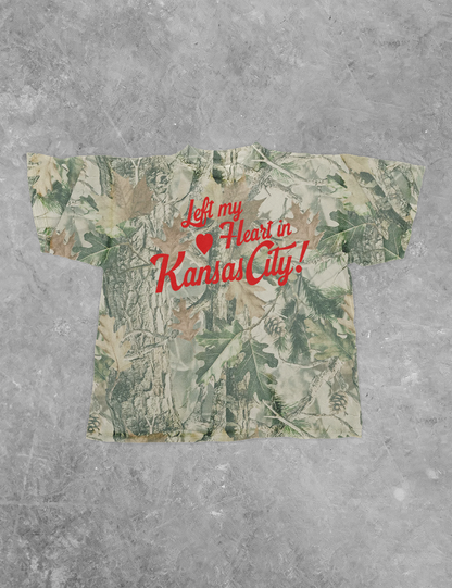 Underground Original Design: Left My Heart in Kansas City Camo Boxy Cotton TShirt