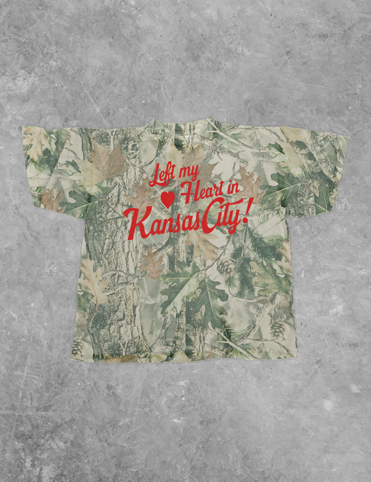 Underground Original Design: Left My Heart in Kansas City Camo Boxy Cotton TShirt